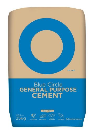 Picture of General Purpose Cement 25kg Blue Circle (Paper Bag) (60)