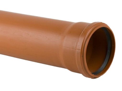 Picture of 110mm x 6m Single Socket Pipe 