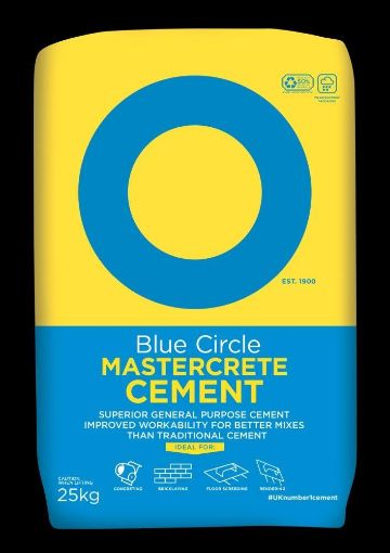 Picture of Mastercrete 25kg Blue Circle (Plastic Bag) (60)