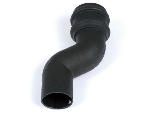 Picture of Cascade Round 68mm Downpipe 75mm Offset Black 