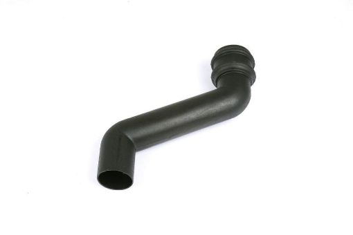 Picture of Cascade Round 68mm Downpipe 230mm Offset Black 