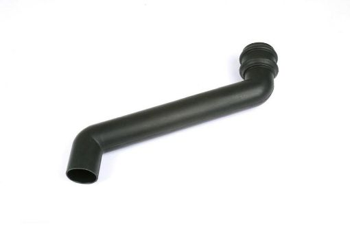 Picture of Cascade Round 68mm Downpipe 380mm Offset Black 
