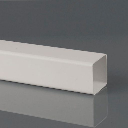 Picture of Rainwater 65mm Square Downpipe 4m P/E Downpipe Arctic White 