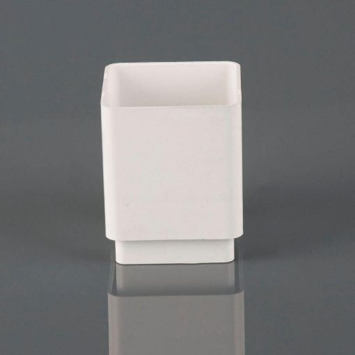 Picture of Rainwater 65mm Square Downpipe Downpipe Connector Arctic White 