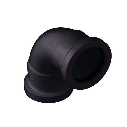 Picture of 40mm Push-Fit Waste Polypropylene 92 1/2 deg Swept Bend Black 