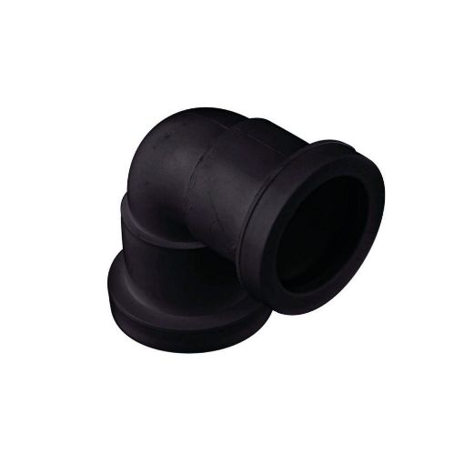 Picture of 40mm Push-Fit Waste Polypropylene 90 deg Knuckle Bend Black 