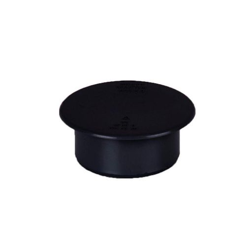 Picture of 40mm Push-Fit Waste Polypropylene Solvent Socket Plug Black 