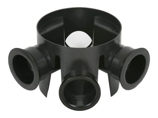 Picture of 280mm Dia. Shallow Access Chamber (205mm Invert) inc. 2 Socket Plugs 