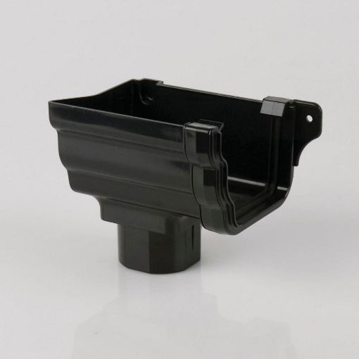 Picture of Rainwater 106mm Prostyle Left Hand Stopend Outlet Black 