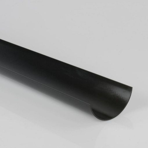 Picture of Rainwater 112mm Roundstyle 2m Gutter Black 