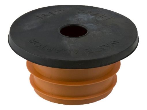 Picture of Rainwater 68mm Round Downpipe 110mm Universal Adaptor (Pipe) Rubber 