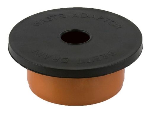 Picture of Rainwater 68mm Round Downpipe 110mm Universal Adaptor (Socket) Rubber 