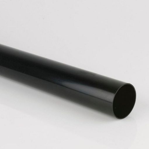 Picture of Rainwater 68mm Round Downpipe 2.5m P/E Downpipe Black 