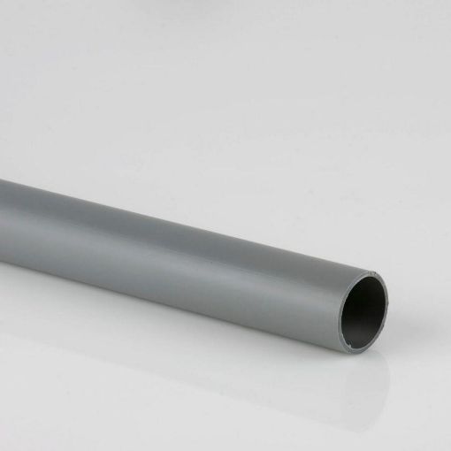 Picture of 40mm Push-Fit Waste Polypropylene 3m P/E Waste Pipe Grey 
