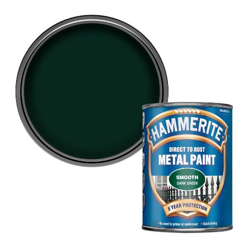 Picture of HM METAL PAINT SMOOTH DARK GREEN 750ML