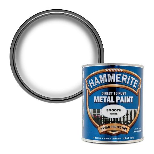 Picture of HM METAL PAINT SMOOTH WHITE 750ML