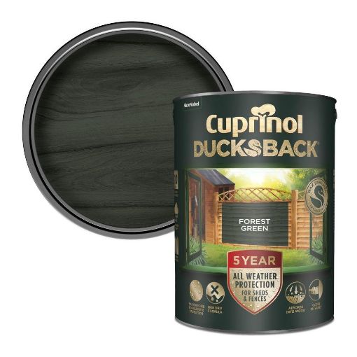 Picture of CUPRINOL CX 5 YEAR DUCKSBACK FOREST GREEN 5L