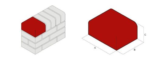 Picture of Blue Stop End to DBN 215*215*102  51mm