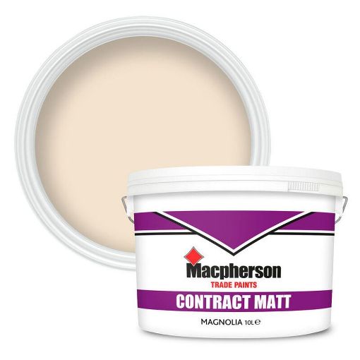 Picture of Macpherson CONTRACT MATT EMULSION MAGNOLIA  10L