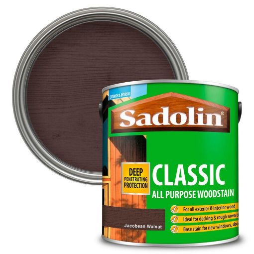 Picture of Sadolin Classic Wood Protection Jacobean Walnut 2.5L