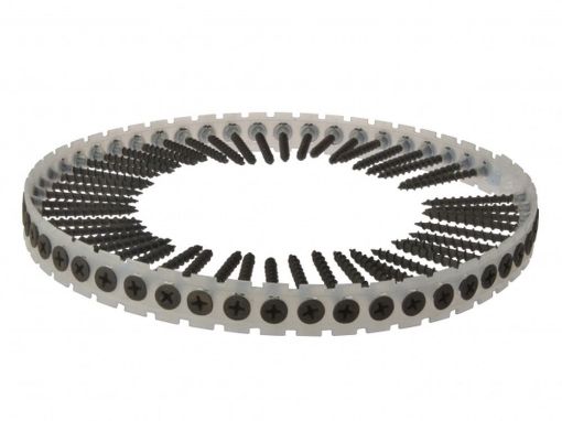 Picture of 3.9 x 42mm Drywall Screws - Collated - Coarse Thread - Black Phosphate - Box 1000