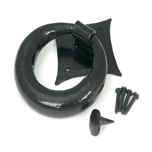 Picture of From The Anvil Black Ring Door Knocker