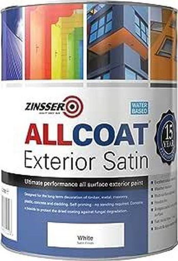 Picture of Zinsser AllCoat Exterior Satin WB White 5L