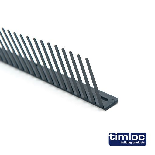 Picture of Eaves comb filler for profiled roof tiles 1m black
