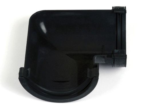 Picture of Brett Martin Cascade Roundstyle 112mm 90° Gutter Angle Black