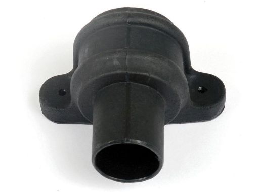 Picture of Cascade Round 68mm Downpipe Pipe Coupler with Lugs Black 