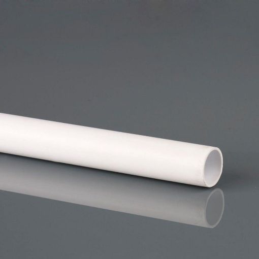Picture of 32mm Push-Fit Waste Polypropylene 3m P/E Waste Pipe White 
