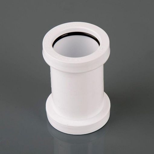 Picture of 32mm Push-Fit Waste Polypropylene Straight Connector White 