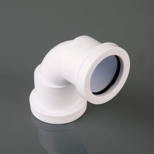 Picture of 32mm Push-Fit Waste Polypropylene 92 1/2 deg Swept Bend White 