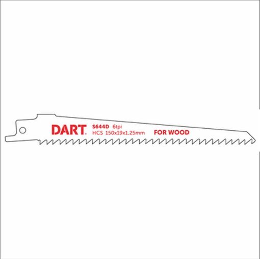 Picture of DART S644D Wood Cutting Reciprocating Blade Pk 5 