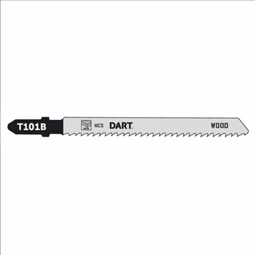 Picture of DART T101B Wood Cutting Jigsaw Blade - Pk 5 