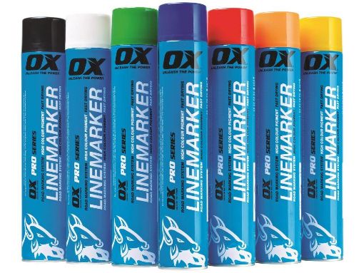 Picture of OX 750ML Permanent Line Marker Spray, Red