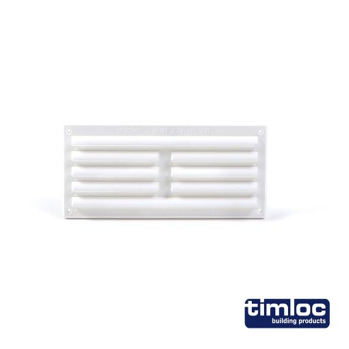 Picture of 9x3 Plastic Internal Louvre Grille Vent White