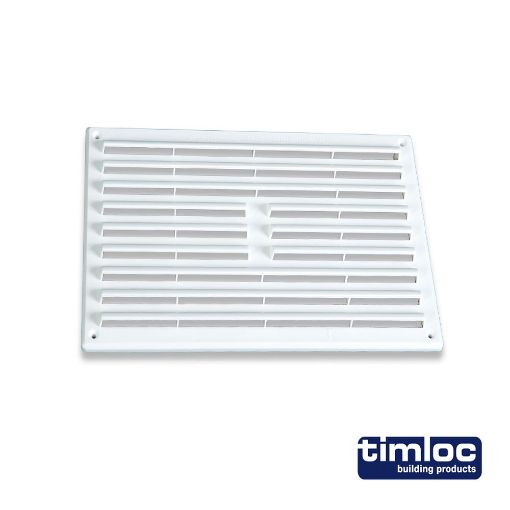 Picture of 9x6 Plastic Internal Louvre Grille Vent White