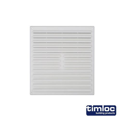 Picture of 9x9 Plastic Internal Louvre Grille Vent White