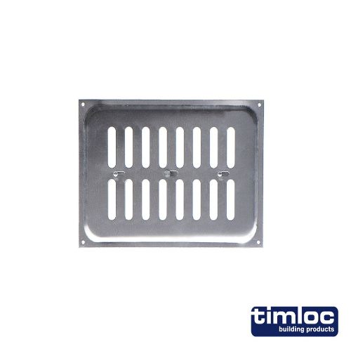 Picture of 9x6 Metal Internal Hit and Miss Louvre Vent Aluminium