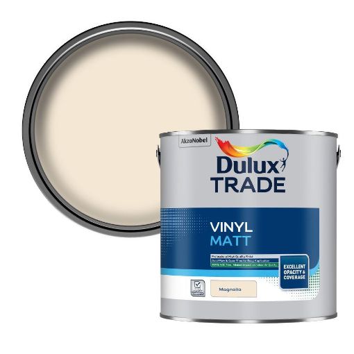 Picture of Dulux Trade Vinyl Matt Magnolia 2.5L