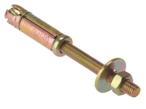 Picture of M10 x 30mm Masonry Anchor - Projection Bolt - Zinc Yellow Passivated - Bag 5