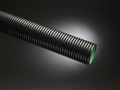 Picture of TWDr 225mm x 6m METRO DRAIN PERF T/WALL PIPE P/E - BBA (GREEN)
