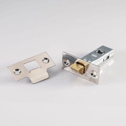 Picture of 2.5" TUBULAR MORTICE LATCH NP NICKEL PLATED 64mm
