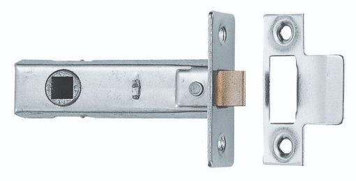 Picture of 3" TUBULAR MORTICE LATCH NP NICKEL PLATED 76mm