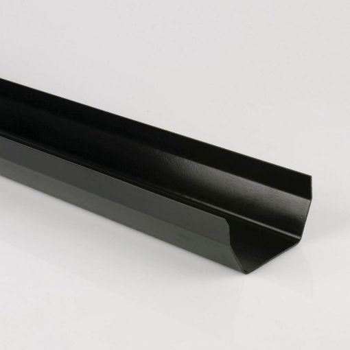 Picture of Brett Martin Rainwater 114mm Squarestyle 2m Gutter Black