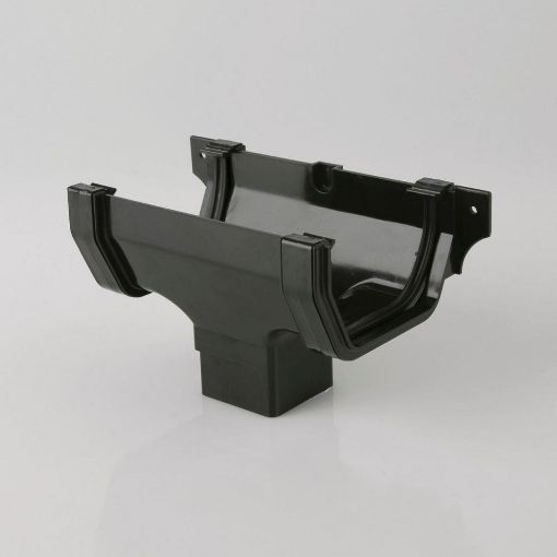 Picture of Rainwater 114mm Squarestyle Running Outlet Black 