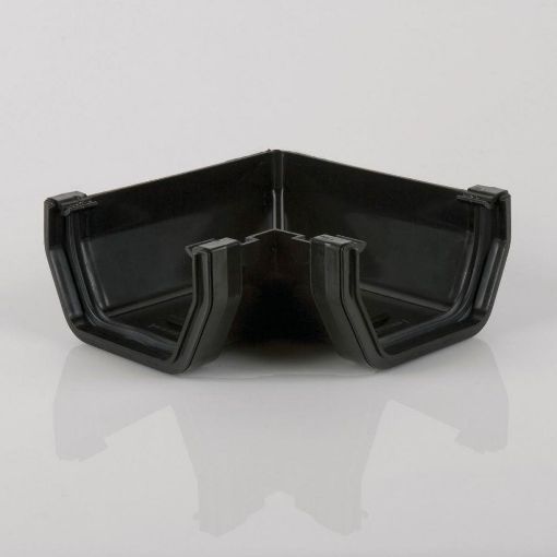 Picture of Rainwater 114mm Squarestyle 90 deg Gutter Angle Black 