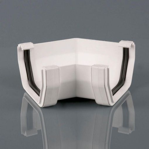 Picture of Rainwater 114mm Squarestyle 135 deg Gutter Angle Arctic White 