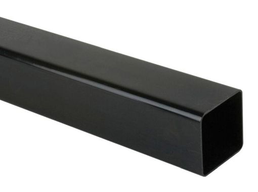 Picture of Rainwater 65mm Square Downpipe 5.5m P/E Downpipe Black 